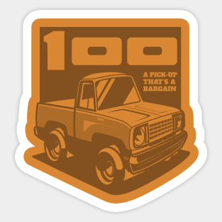 Yellow - D-100 (1978 - White-Based - Ghost) Sticker